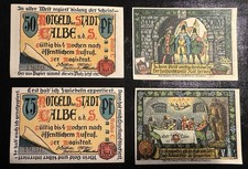 4 Alte Geldscheine, Notgeld