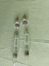 Rosenthal Diamant Kristall Glas Zapfen Anhänger für Kerzenhalter Klar Deko Top.