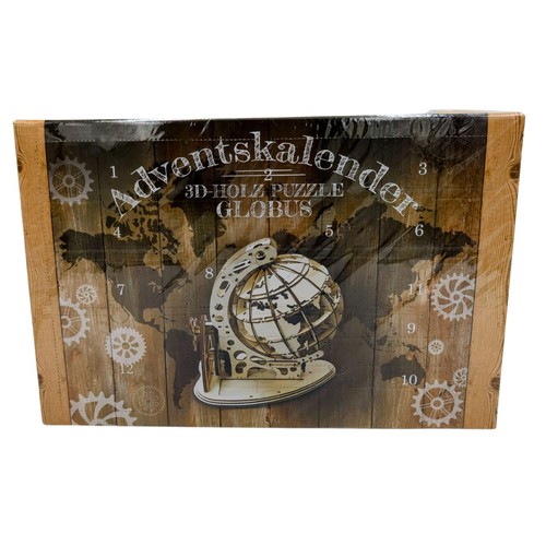 Holzpuzzle globus - 3d,