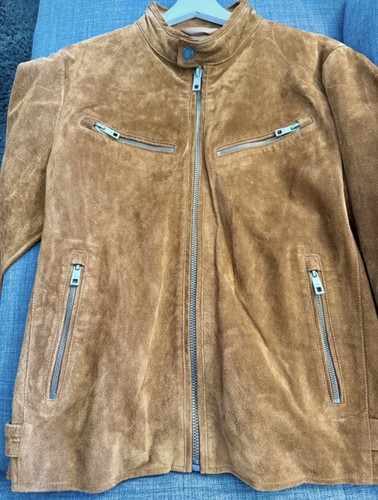 Mango wild lederjacke braun - mango, l