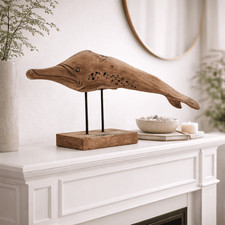Teak Delphin - Delfin Figur