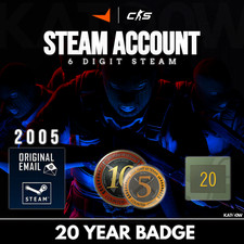 Steam Account | 20 Year Badge