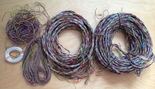 Kabel Eisenbahn Spur H0 1,5 kg NEU bunt 8 - farbig zum Verdrahten Draht