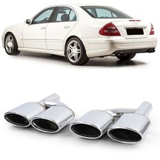 Auspuff Endrohre Sport Optik für Mercedes W204 W211 W164 W166 W221 R230 C209