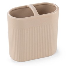 Home Creation Utensilienhalter Keramik Beig Matt Zahnputzbecher Küche Bad Stift