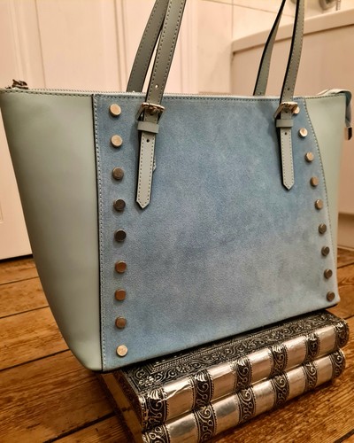 Echtleder handtasche shopper - handtasche,
