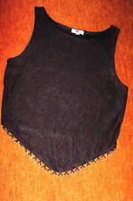 elegantes schwarzes Top Gr. S v. HEART & SOUL mit vielen Perlen