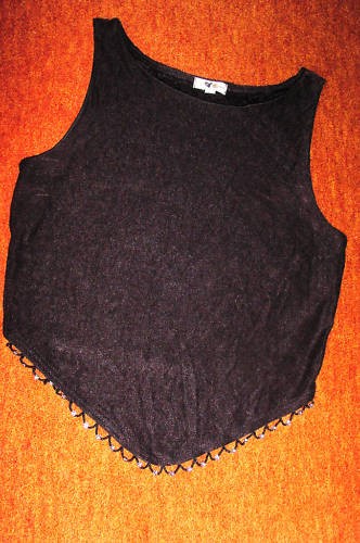 Elegantes schwarzes top s - schwarzes, gr.