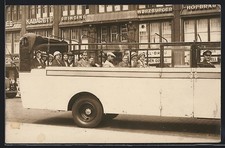 AK Hamburg, Stadtrundfahrt vor dem Kabarett Grinzing und Würzburger Hofbräu 