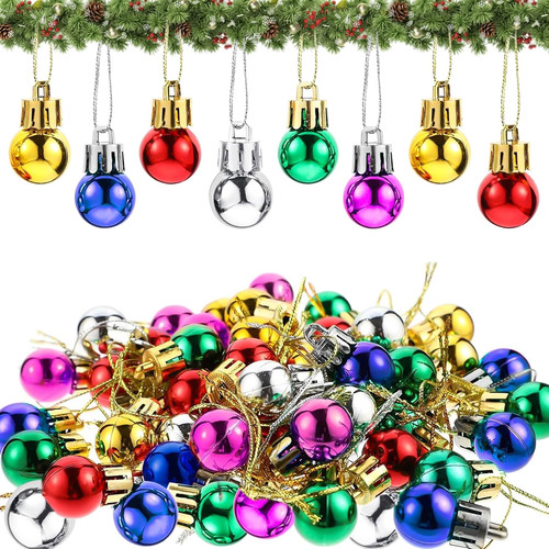 Mini weihnachtskugeln plastik - mini,