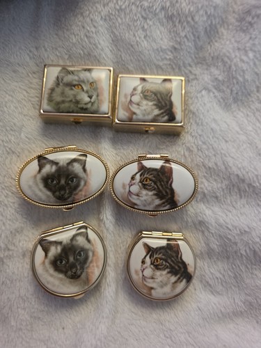 Vintage pillendosen mit gold - vintage,