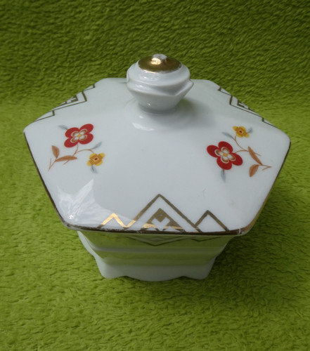 Art deco deckeldose - art,