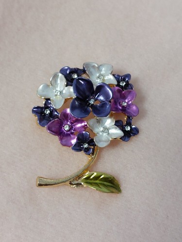 Schmuck brosche hortensie - brosche,