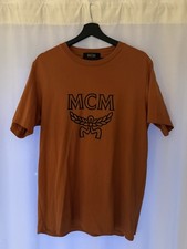 MCM T-Shirt Braun Schwarz Größe L MCM-Logo In Schwarz