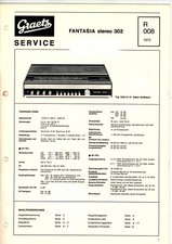 GRAETZ Service-Manual FANTASIA stereo 302  1973
