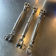 Edelstahl Wantenspanner Spannschraube V4A, M12, 3 Stück