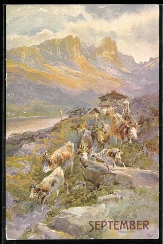 Künstler edward theodore - künstler-ak,