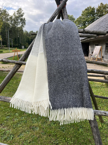 Klippan wolldecke grau ombre - klippan,
