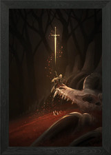 Gerahmtes Wandbild Ritter und