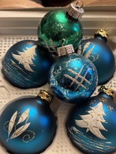 alter Christbaumschmuck Weihnachtsschmuck 6 Christbaumkugeln Lauscha