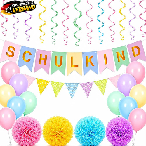 Einschulung deko set - set, für