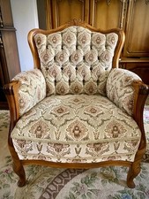 Chippendale Set Drei Sesseln mit Sofa