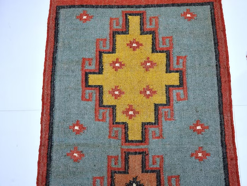 Teppich kelim wolle jute - teppich,