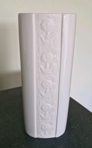 Porzellanvase weiß björn - porzellanvase,