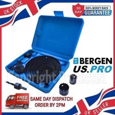 17PC BOHRER METALL HOLZ LEGIERUNG KREIS RUND LOCHSÄGE SCHNEIDER SET & KOFFER