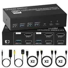 8K KVM 2PC 2 Monitor 8K@60Hz