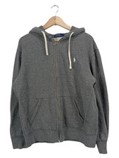 Ralph Lauren Herren Sweatjacke Reißverschluss Grau Gr. L Baumwolle