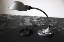 Alte Werkstattlampe Schwanenhals Industrie Lampe Schreibtischlampe