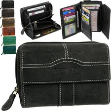 Damen Echt Leder Portemonnaie