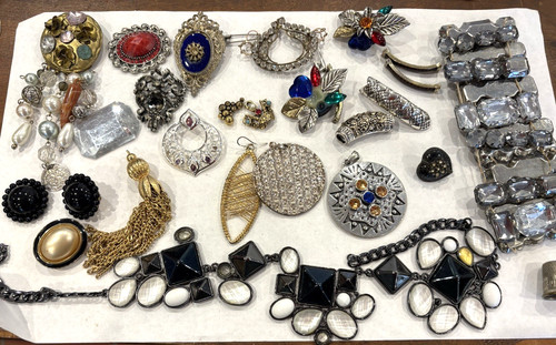 Bastelset kette vintage strass - bastelset,