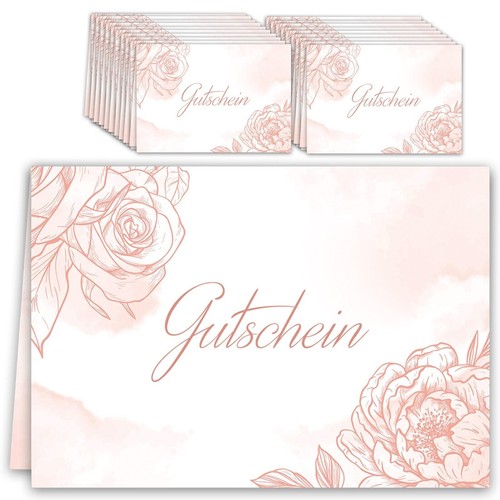 20x gutschein karten set - gutschein,