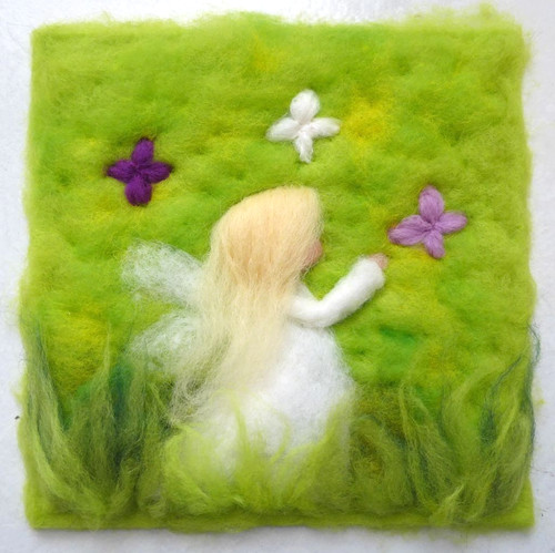 Wollbild wiesenengel kleid - ♥wollbild,