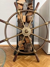 Antikes Schiffssteuerrad Messing & Holz – Brown Bros & Co Ltd, Rosebank Ironwork