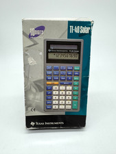 Texas Instruments Taschenrechner TI-40 Solar Solar Studium Abitur Schule in OVP