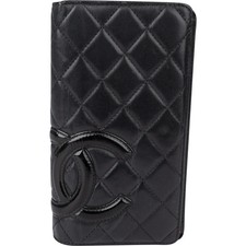 Chanel Quilted Lambskin Cambon CC Wallet Coco CC Portemonnaie Geldbörse