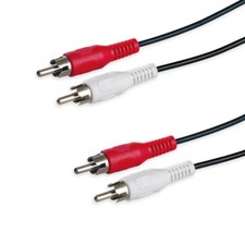 Cinch Kabel 2,5m Audio Anschlusskabel RCA Stereo 2x Cinch Stecker 2x RCA Stecker