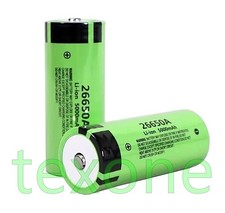 2 X Panasonic Akku 26650 5000 mAh 3,7V 20A Wiederaufladbar Batterien 26 x 67 mm.