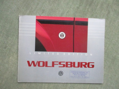 Prospekt wolfsburg limited - vw,