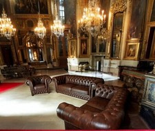 Chesterfield Leder Garnitur SP