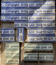 28 Antik Jugendstil Spruch Fliesen Ofen Bordüre Kachel Villeroy & Boch 1900