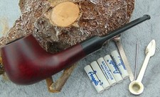 Tabakpfeife Walnuss, Walnuss pfeife gerade mit Stopfer und Filter B-Ware R NEU