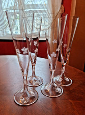 Vier Lalique Champagnerflöten