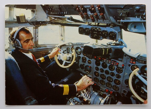 Postkarte interflug pilot - -,