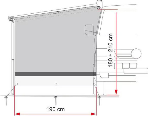 Fiamma sun view side - side, van