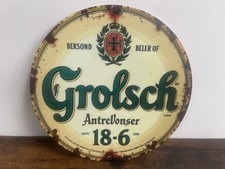 GROLSCH Pils Bier Beer Werbeschild Vintage Retro 20cm BAR DEKO PARTY KELLER