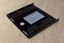 Goobay 2.5 Zoll auf 3.5 Zoll Festplatten-Einbaurahmen - Schwarz (93990)